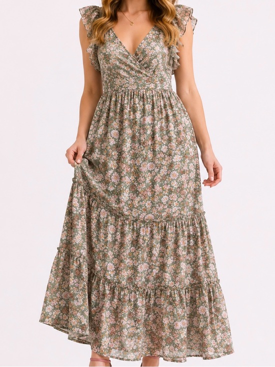 Altar'd State Dresses & Skirts - NEW Altar’d State Green Floral Maxi Dress Size Med, Large & XXL Available NWT